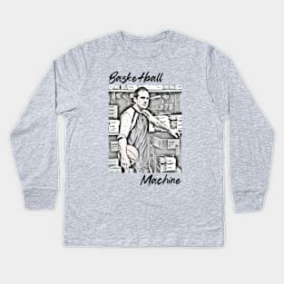 Basketball Machine (Michael Scott) Kids Long Sleeve T-Shirt